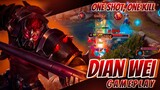 Dian Wei Gameplay (Zanis AoV) | Hard Match | One Shot, One Kill | Honor of Kings | HoK
