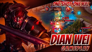 Dian Wei Gameplay (Zanis AoV) | Hard Match | One Shot, One Kill | Honor of Kings | HoK