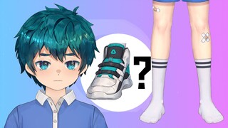 Senior, please give me back my shoes! →❤️Little boy in white socks and school uniform⚡