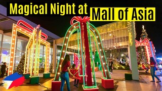 Christmas Night Tour of SM Mall Of Asia! Philippines Vlog