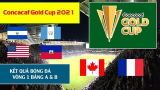 Kết quả bóng đá gold cup 2021 Vòng 1