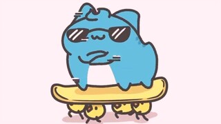 学滑板