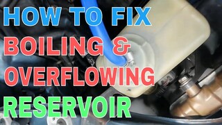 Coolant or water reservoir boiling and over spilling FIXED. Item LINK in description