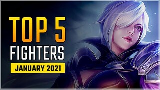 Top 5 Best Fighters in January 2021 | Silvanna Enters the META! Mobile Legends