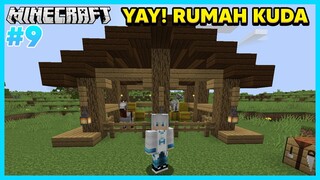 PERMINTAAN KALIAN! Bikin Kandang Kuda Untuk Rumah Kudet - Minecraft Survival #9