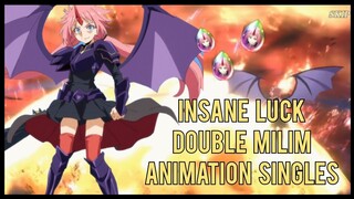 INSANELY LUCKY SUMMONS, DOUBLE MILIM ANIMATIONS ON SINGLES | Slime: Isekai Memories