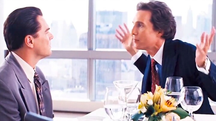 Matthew: “For that scene in ‘The Wolf of Wall Street’ with Leonardo DiCaprio, the script only had on