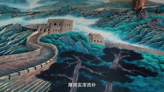 Have you seen the decorative painting outlined on a metal plate? A craft inheritance of more than 3