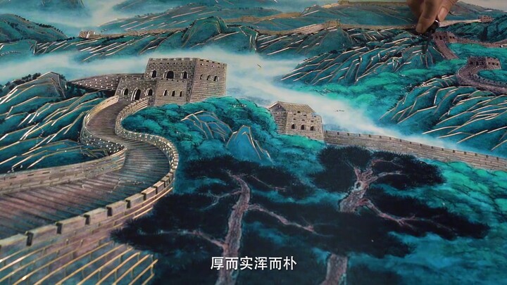 Have you seen the decorative painting outlined on a metal plate? A craft inheritance of more than 3