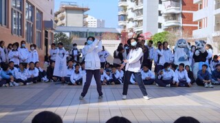 Zhangzhou No. 3 Middle School performed the home dance "Touch Touch" at the school sports meeting