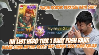 LIST HERO BUAT KE MYTIC 1100++ !! DI JAMIN KALIAN PICK + KUASAIN HERO" INI.. AUTO WINSTREAK!!