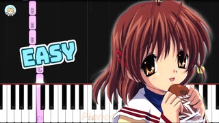 Clannad OP - "Megumeru ~cuckool mix 2007~" - EASY Piano Tutorial & Sheet Music