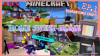 EP1.MINECRAFT⚔️ building a COZY & PEACEFUL HOUSE🏡🍃//QUARANTI[M]E CRAFT//