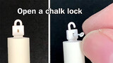 【Life】Carving a chalk into a lock