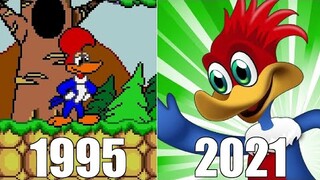 Evolution of Woody Woodpecker Games [1995-2021]