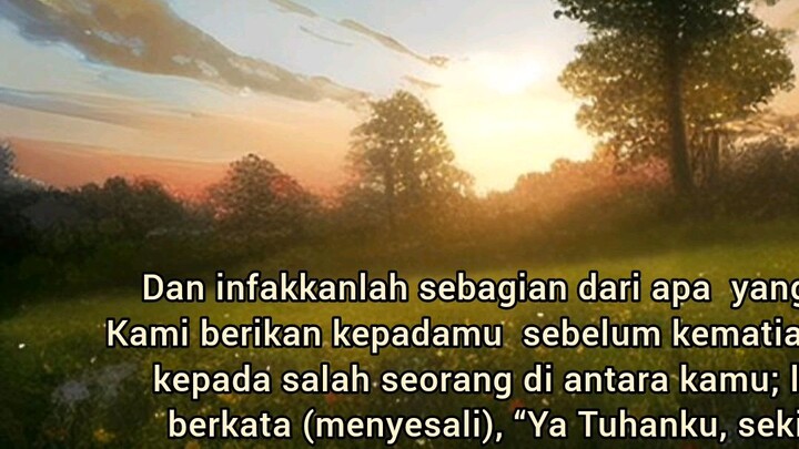 surat al munafiqun ayat 10