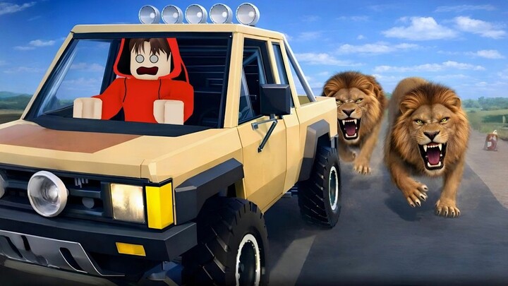 Yuta, Mio Dan Baby Celine Pergi Safari Ke Afrika Dikejar Hewan Galak  ROBLOX