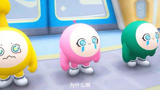 这是个可爱的蛋仔，它非常的勇敢