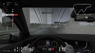グランツーリスモ 7　ハイスピードリング・トラックディ　雨をリアルすぎる　視点によって難易度が違いすぎ…