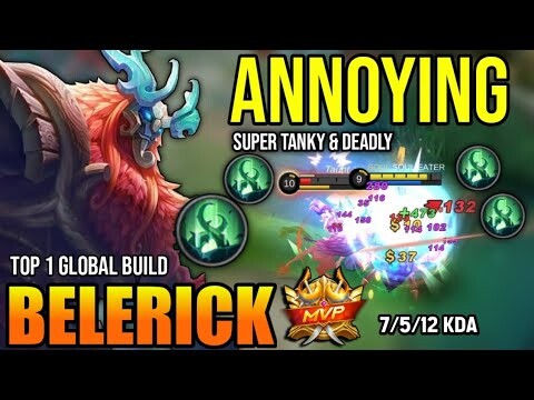 BELERICK BEST BUILD 2022 | BUILD TOP 1 GLOBAL BELERICK GAMEPLAY | MOBILE LEGENDS✓