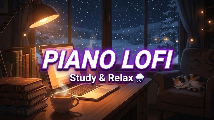 Piano Lofi Beats 🌧️ Calm Music to Study, Relax & Focus