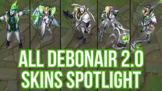 All New Debonair 2.0 Skins Spotlight (Zed, LeBlanc, Malzahar, Draven, Master Yi, Brand, Leona)