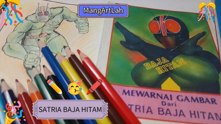 Mewarnai gambar Satria Baja Hitam part. 4