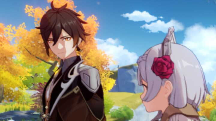 "Refill"⚡️The bad guy Zhongli starts flirting with girls again.⚡️