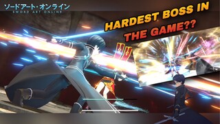 BEATING THE HARDEST BOSS IN THE GAME || SAO VS