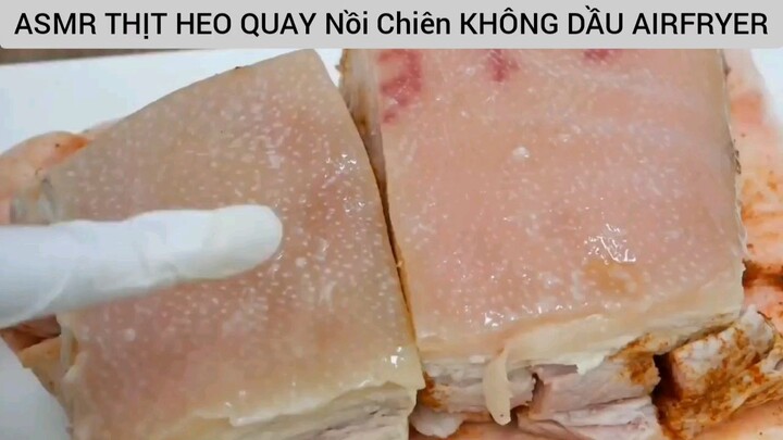 thịt heo quay nồi chiên không dầu