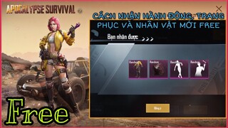 CÁCH NHẬN HÀNH ĐỘNG, TRANG PHỤC LEGEND VÀ NHÂN VẬT NEW FREE CỰC KỲ ĐƠN GIẢN || PUBG MOBILE