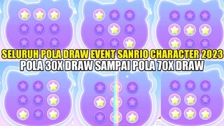 SELURUH POLA DRAW TERBARU EVENT MLBB X SANRIO CHARACTER 2023!! POLA SKIN SANRIO CHARACTER MLBB