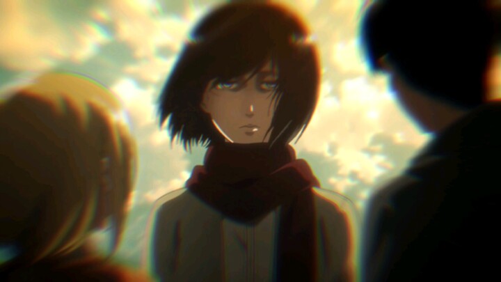 The first time I saw Mikasa's expression was when the super giant took Eren away...
