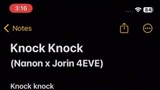 Knock knock - Lyrics [ Nanon Korapat ]