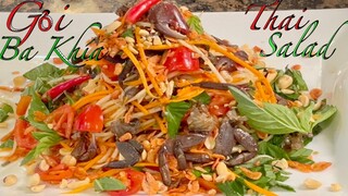 Cách Làm Gỏi Đu Đủ Ba Khía Kiểu Thái Món Ăn Chơi Có 1 0 2 Rất Ngon - Thai Green Papaya Salad