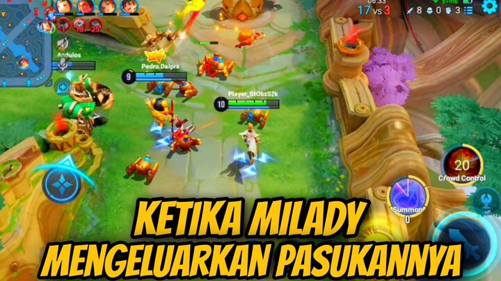 KETIKA MILADY MENGELUARKAN SEMUA PASUKANNYA