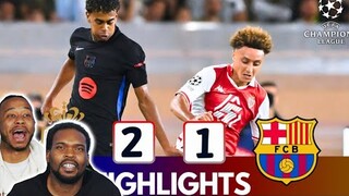 MAJOR UPSET! Monaco vs. Barcelona UEFA Champions League Reaction