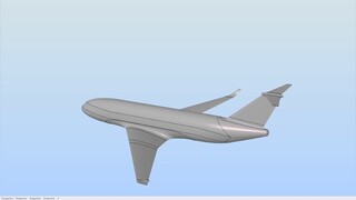 Aerodynamic Shape Design of Aircraft / Airliner T-Tail-CW 01