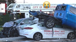 Top 10 Hard Car & Truck Crashes & Idiots in Cars 2022 - Worker Fails Compilation 2022