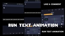 Making Run Text Animation