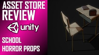 UNITY ASSET REVIEW | HORROR SCHOOL PROPS | INDEPENDENT REVIEW BY JIMMY VEGAS ASSET STORE