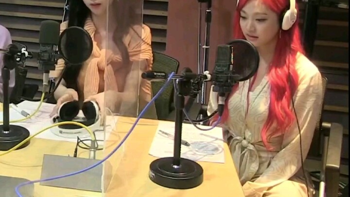 Under each lead singer's feet is a sewing machine.