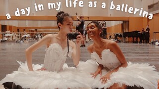 Ballerina Daily VLOG🩰|  第一天進劇場排練🦢 後台排練的幕後花絮✨ 天鵝湖演出的頭飾和佈景🏛