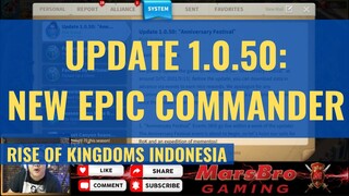 UPDATE 1.0.50: QUEEN TAMAR OF GEORGIA [ RISE OF KINGDOMS INDONESIA ]