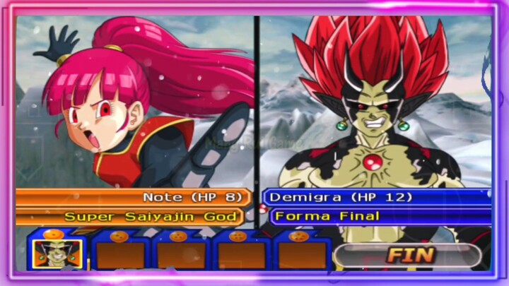 NOTE SSJ GOD VS DEMIGRA FORMA FINAL - DB MOD ANDROID GAMEPLAY