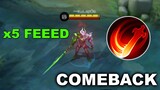 HOW TO COMEBACK AFTER FEEDING USING ARGUS | MOBILE LEGENDS