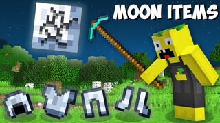 What if YOU MINE THE MOON AND GET SECRET ITEMS in Minecraft ? NEW MOON ARMOR !
