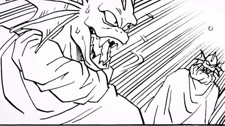 "Bardock AFTER" Bardock kills Childe with one move, and Frieza flees upon hearing the noise