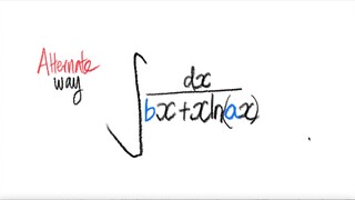 Alternate way: log integral ∫1/(bx+xln(ax)) dx