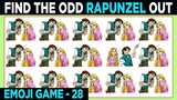 Tangled Rapunzel Movie Odd One Out Emoji Game No 28 | Disney Princess Odd One Out #OddOneOut